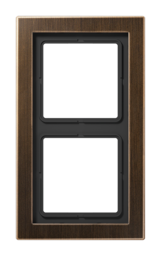 Рамка 2 поста JUNG LS DESIGN, античная латунь