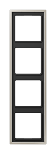 Рамка 4 поста JUNG LS METAL, стальной