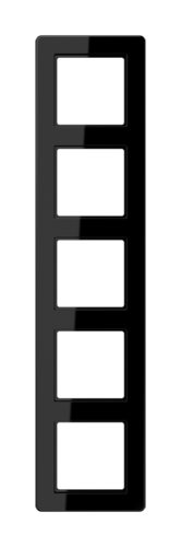 Рамка 5 постов JUNG AFLOW, черный блестящий