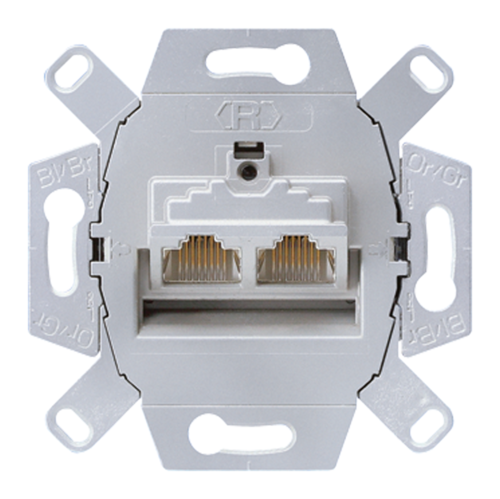 Механизм двойной розетки компьютерная RJ45 Cat.5 JUNG