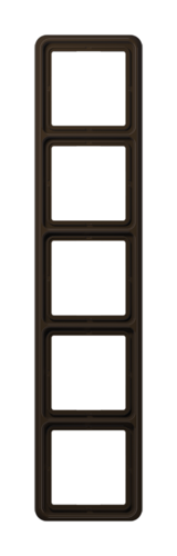 Рамка 5 постов JUNG CD, коричневый