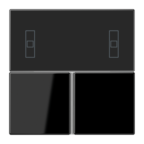 JUNG KNX Черный Набор накладок для комнатного регулятора