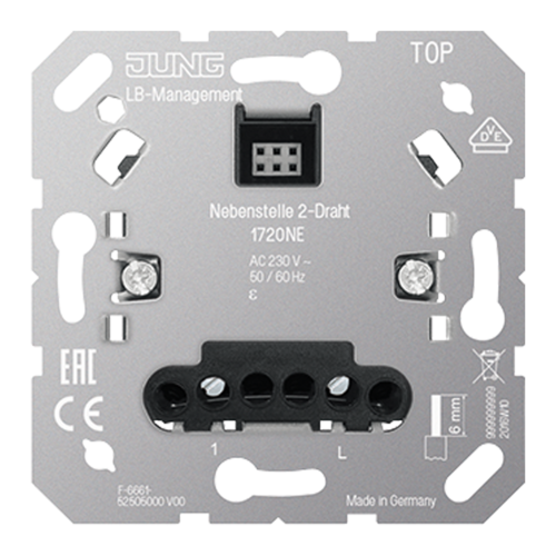 JUNG 1720NE 2-х проводная вставка-спутник