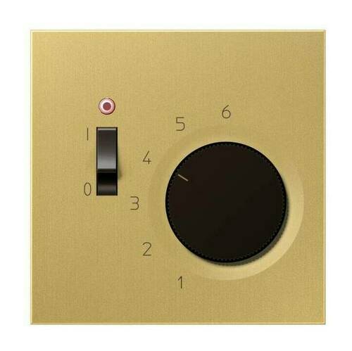 Накладка на терморегулятор Jung LS METAL, латунь, METR231PLC