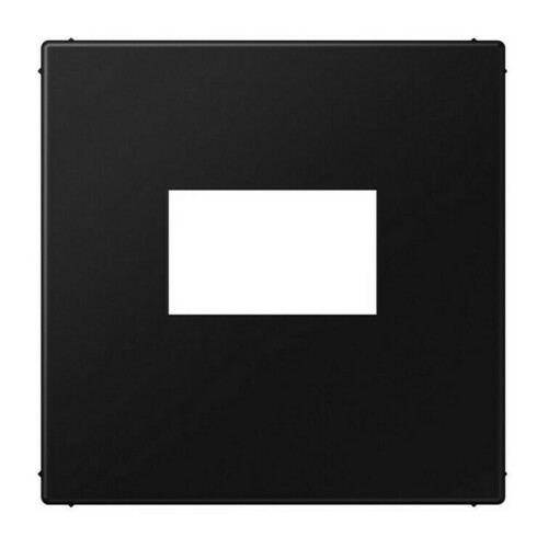 Накладка на USB-розетку Jung LS 990, скрытый монтаж, черный матовый, LS1969USBSWM