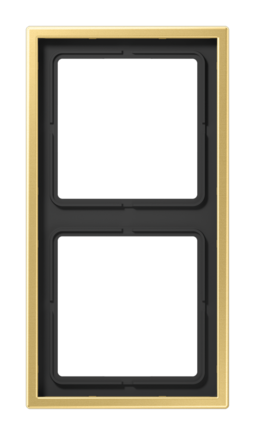 Рамка 2 поста JUNG LS METAL, латунь