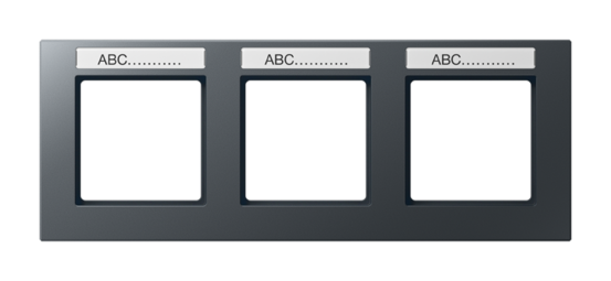 Рамка 3 поста JUNG A CREATION, антрацит