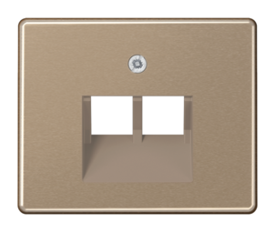 Накладка на розетку информационную JUNG SL 500, бронзовый