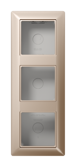 Коробка для накладного монтажа 3-кратная; шампань