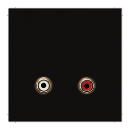 JUNG Накладка / вставка для розетки 2x Cinch Audio (RCA)