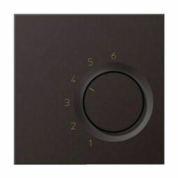 Терморегулятор Jung LS METAL, механический, алюминий темный, TRAL246D